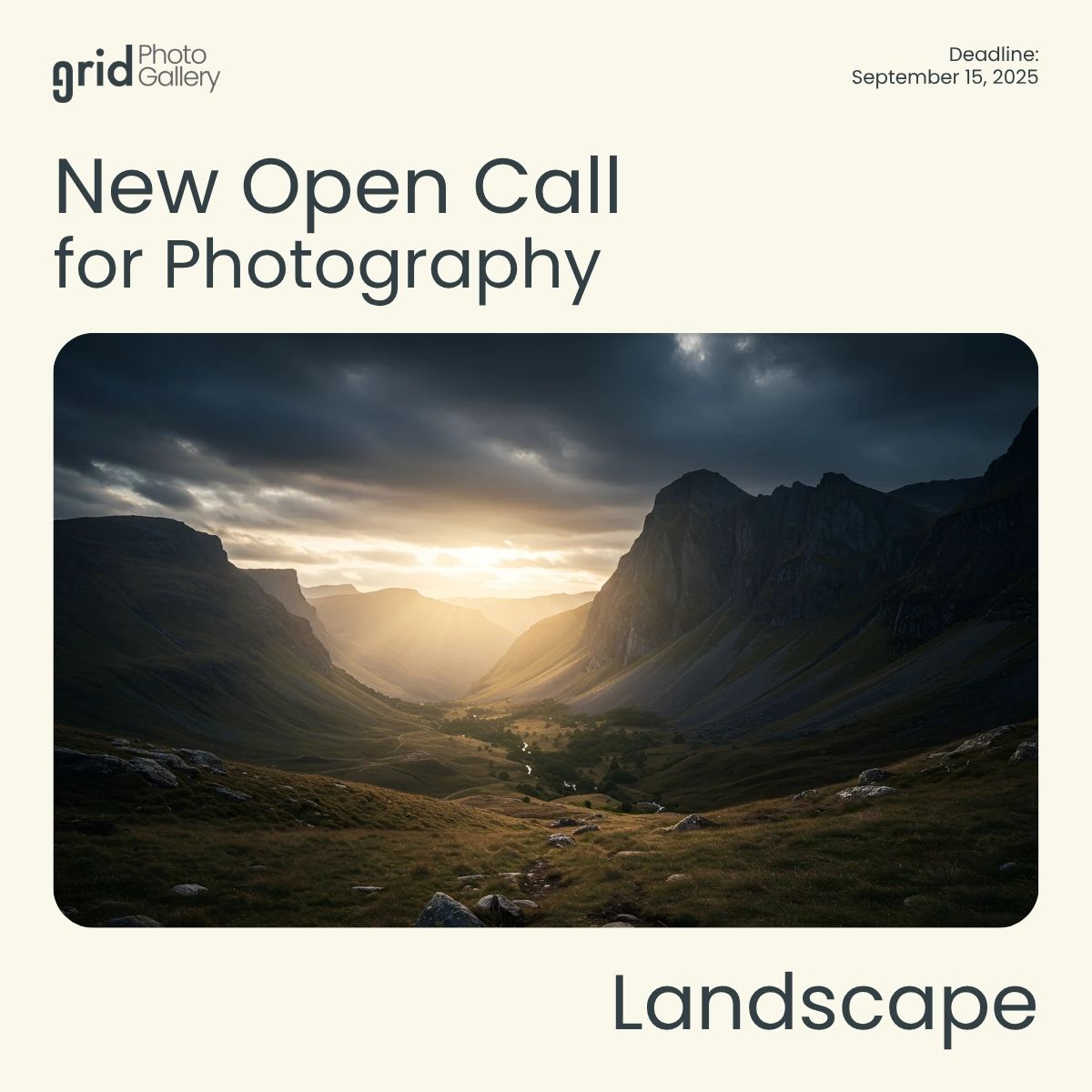 Landscape Photography Open Call 2025 Grid Photo Gallery - logo
