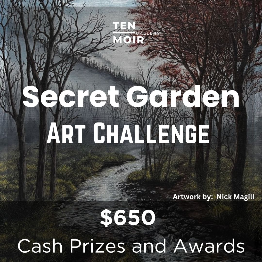 The Secret Garden Art Challenge 2026 | Ten Moir Gallery - logo