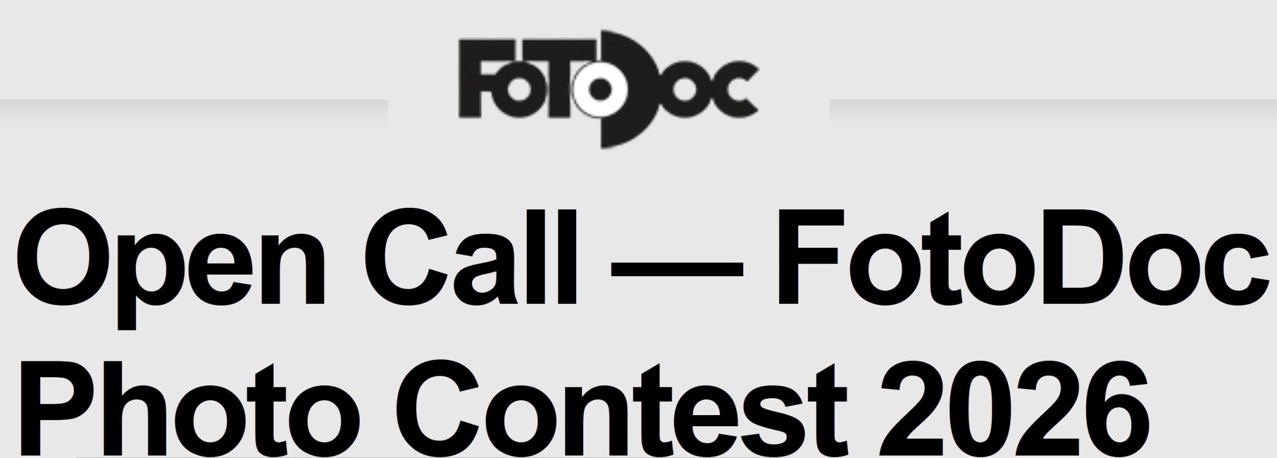 FotoDoc Photo Contest 2026 - logo