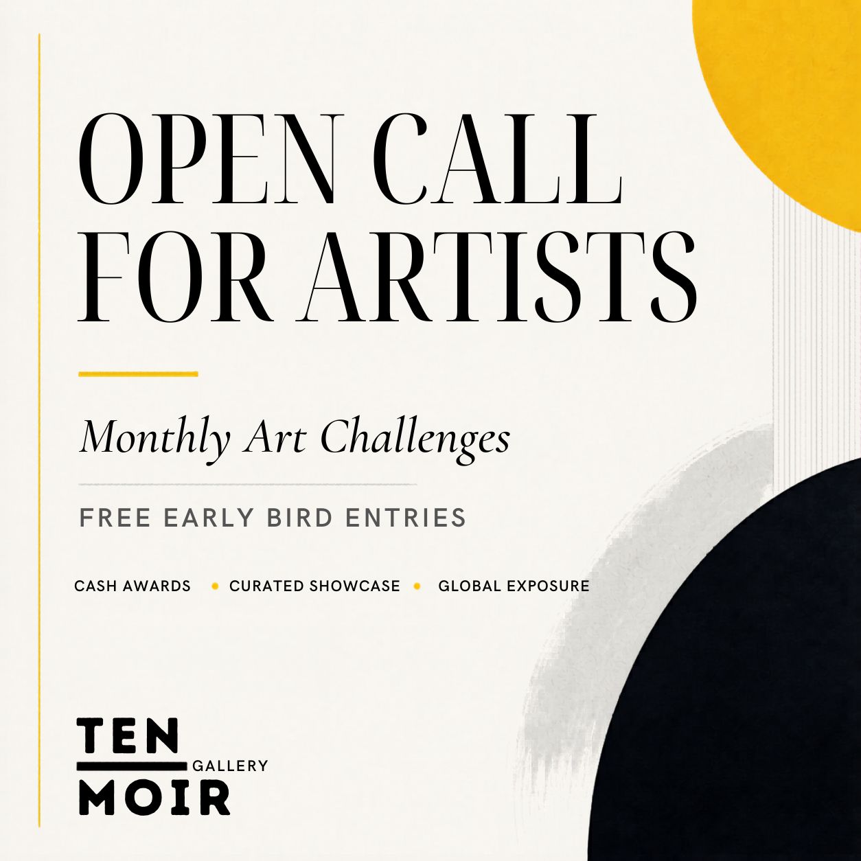 Monthly Themed Art Challenges | Free Entry Open Call for Artists - logo