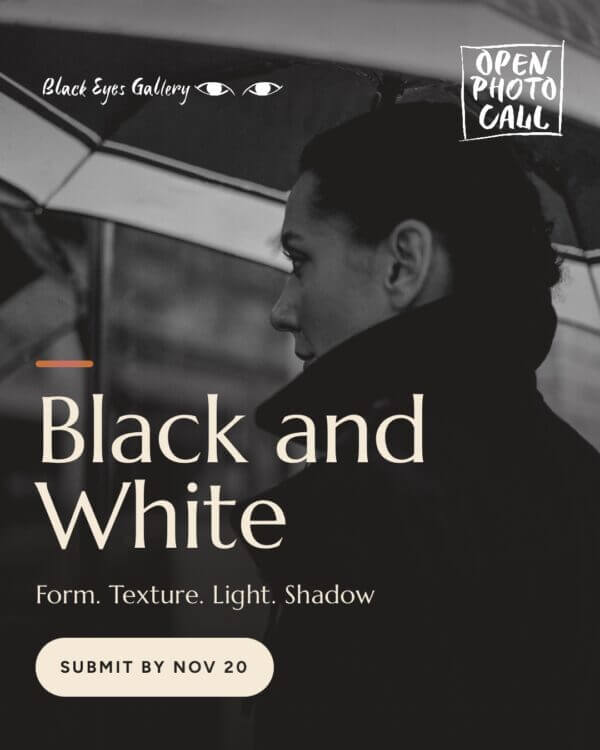 Black and White by Black Eyes Gallery - logo